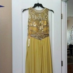 Gold beaded dress
